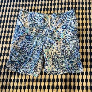 Lilly Pulitzer Boys Swim Trunks Size M (8) Blue Teal Print